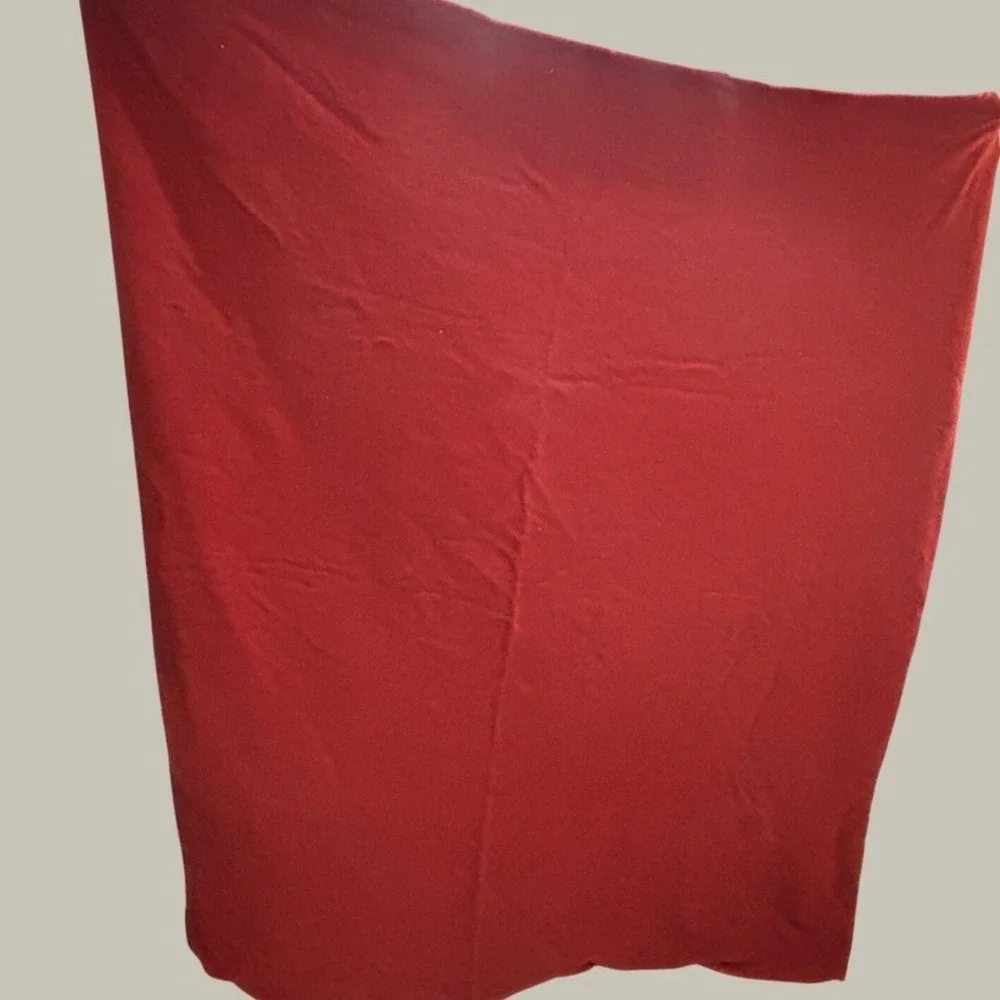 Vintage Bloomfield Woolen Co Red 100% Virgin Wool Blanket Throw 60x78
